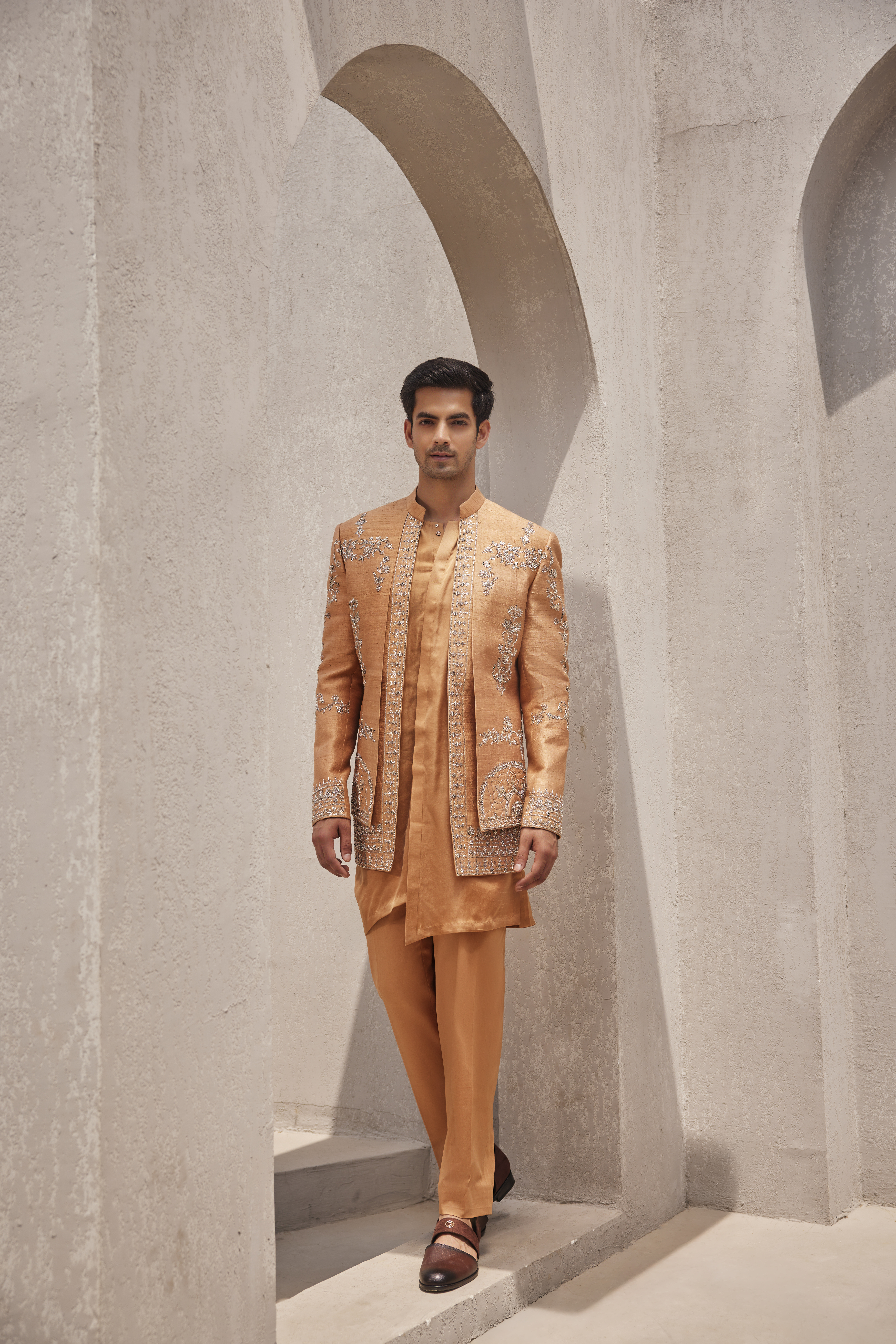 CADMIUM ORANGE INDOWESTERN JACKET